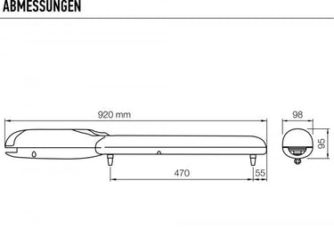 Nice WINGO 3524 HS Für Hi-Speed-Automatisierung von Drehtoren mit Torflügeln bis 3m oder 200kg